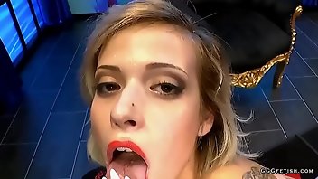 Cum Swallowing Blonde Blowjob Czech 