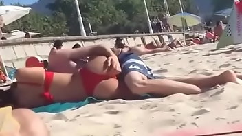 Funny European Ass Bikini Beach 